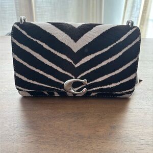 Coach Black and White Zebra Calf hair Women's Bag
